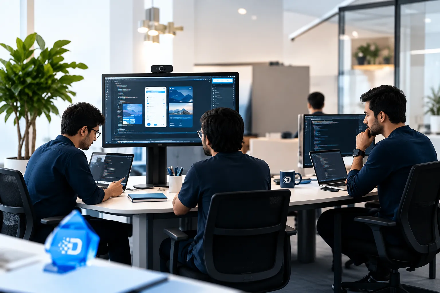 DreamerCoder software development team collaborating on digital projects